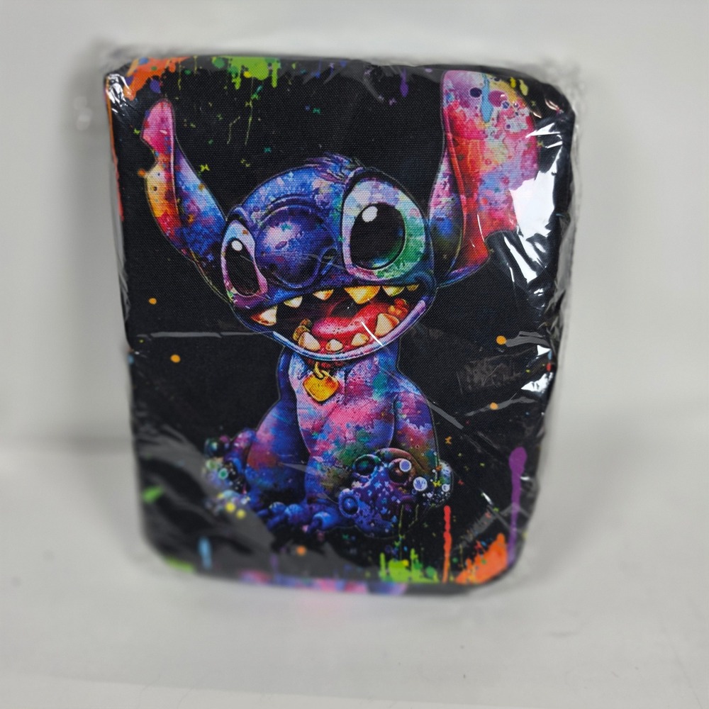 Disney Lilo & Stitch Paint Splatter Insulated Lunch Bag Multicolored New